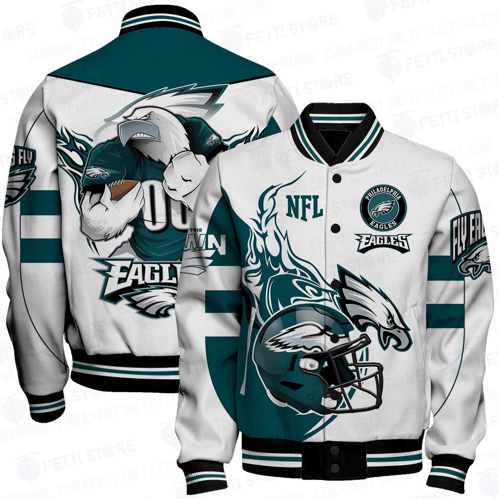 philadelphia eagles nfl baseball varsity jacket baseball jacket all over print stm v2 lrhak