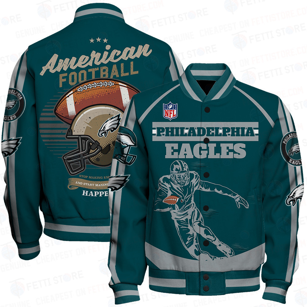 philadelphia eagles nfl baseball varsity jacket baseball jacket all over print stm v3 3bu0w