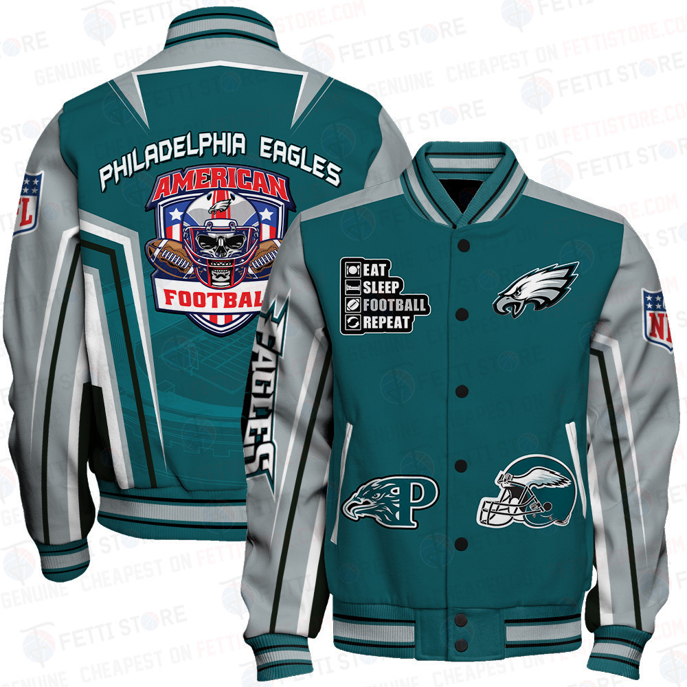 philadelphia eagles nfl baseball varsity jacket baseball jacket all over print stm v4 zskjt