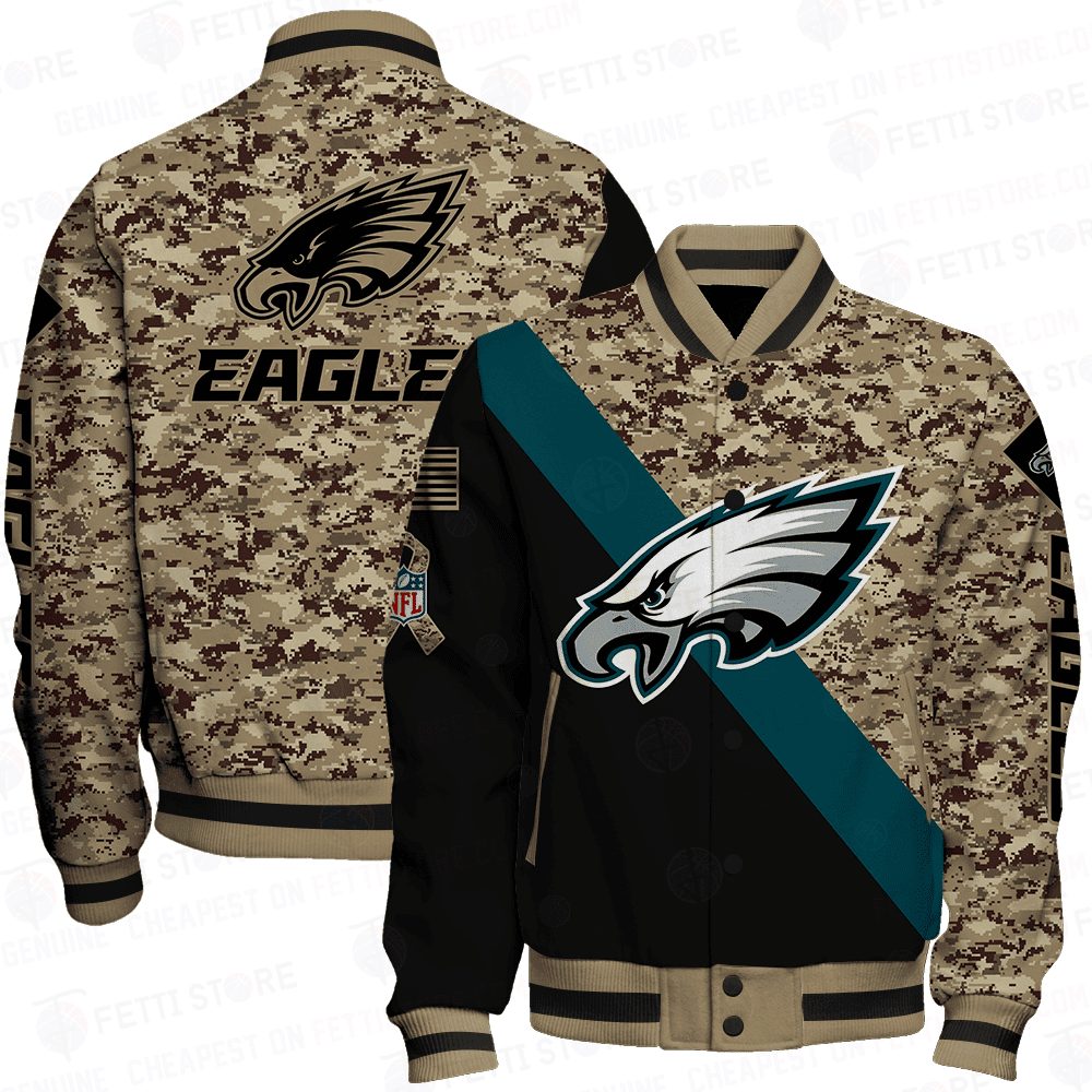 philadelphia eagles nfl baseball varsity jacket baseball jacket all over print v1 dhgxc