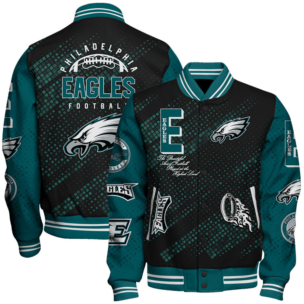 philadelphia eagles nfl pattern baseball varsity jacket baseball jacket all over print sh1 v3 gb8hp