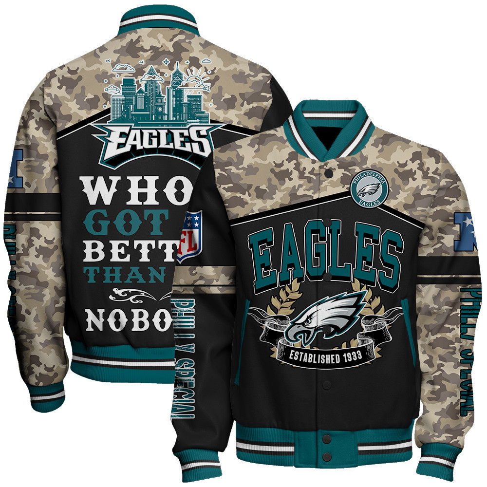 philadelphia eagles philly special nfl baseball varsity jacket baseball jacket all over print skswm