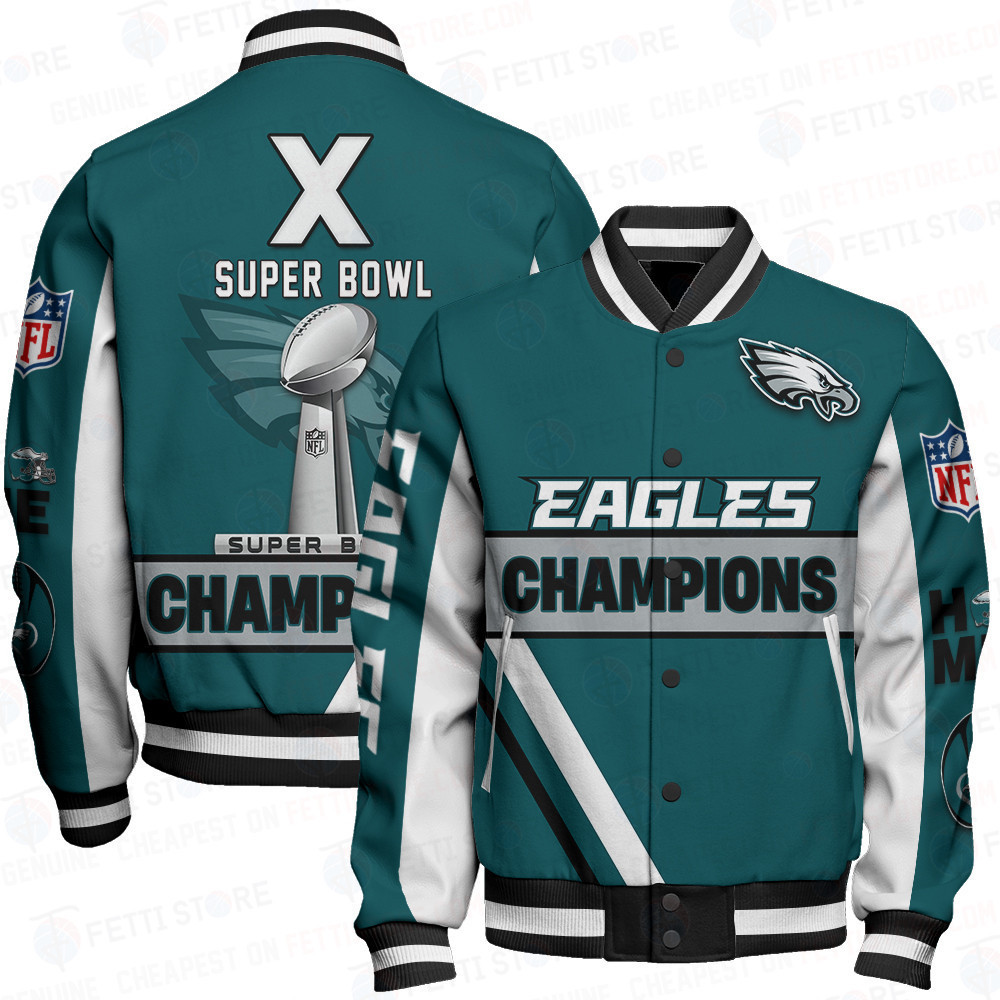 philadelphia eagles x super bowl champions design baseball varsity jacket baseball jacket all over print ohzld