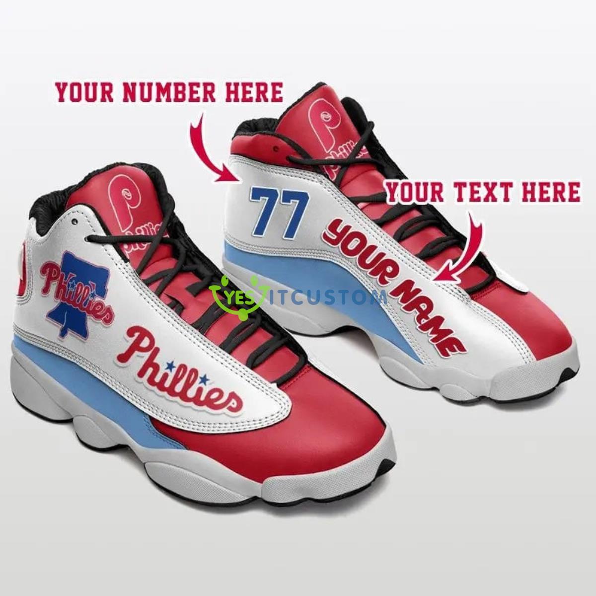 philadelphia phillies football team best custom namenumber air jordan 13 shoes