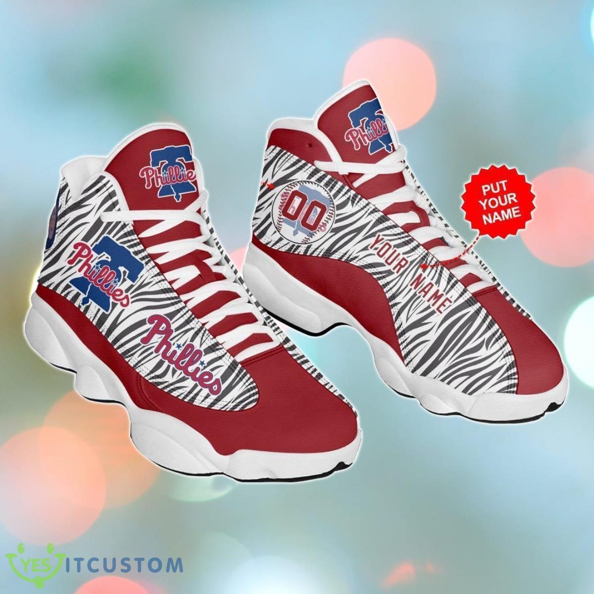 philadelphia phillies jordan 13 sneakers custom name style gift for men and women