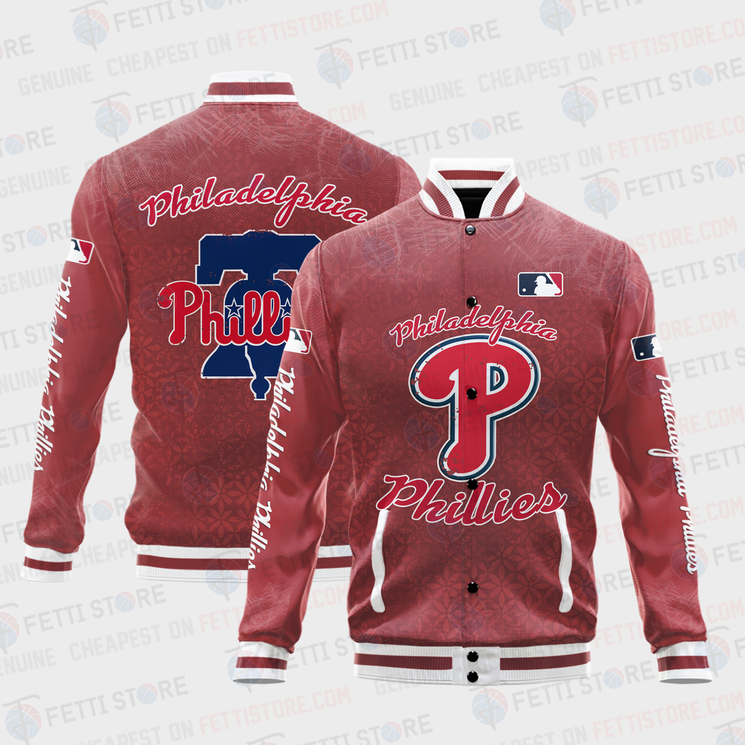 philadelphia phillies mlb baseball varsity jacket baseball jacket all over print v8 raixe