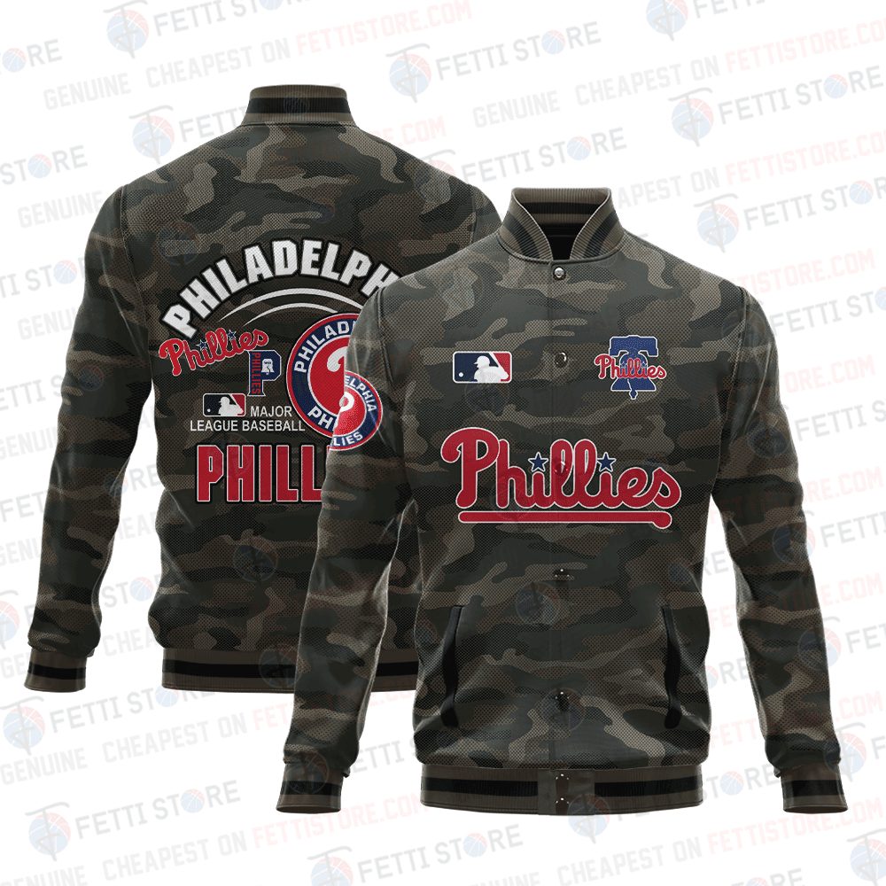 philadelphia phillies mlb camo baseball varsity jacket baseball jacket all over print stm bbc9q