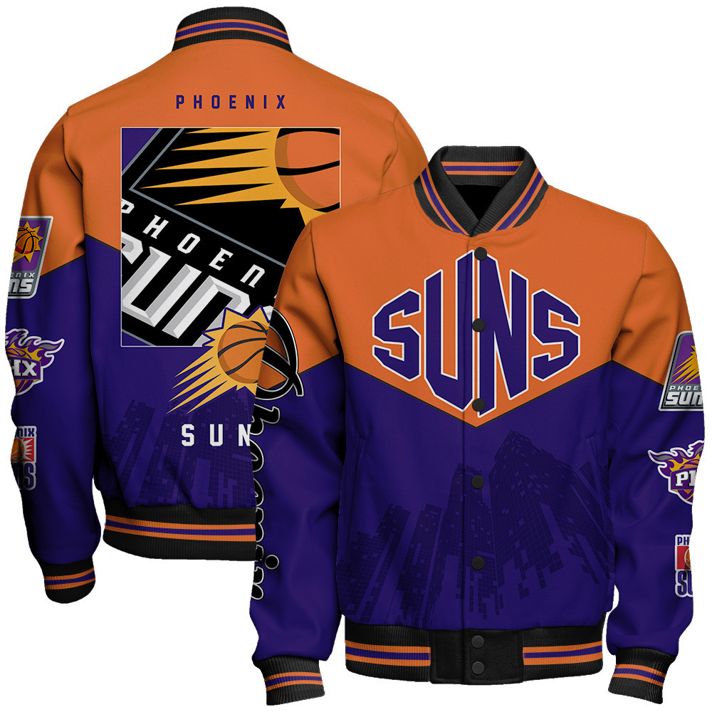 phoenix suns nba baseball varsity jacket baseball jacket all over print stm v17 autqp