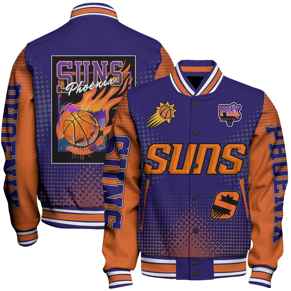 phoenix suns nba baseball varsity jacket baseball jacket all over print stm v18 2hsrp