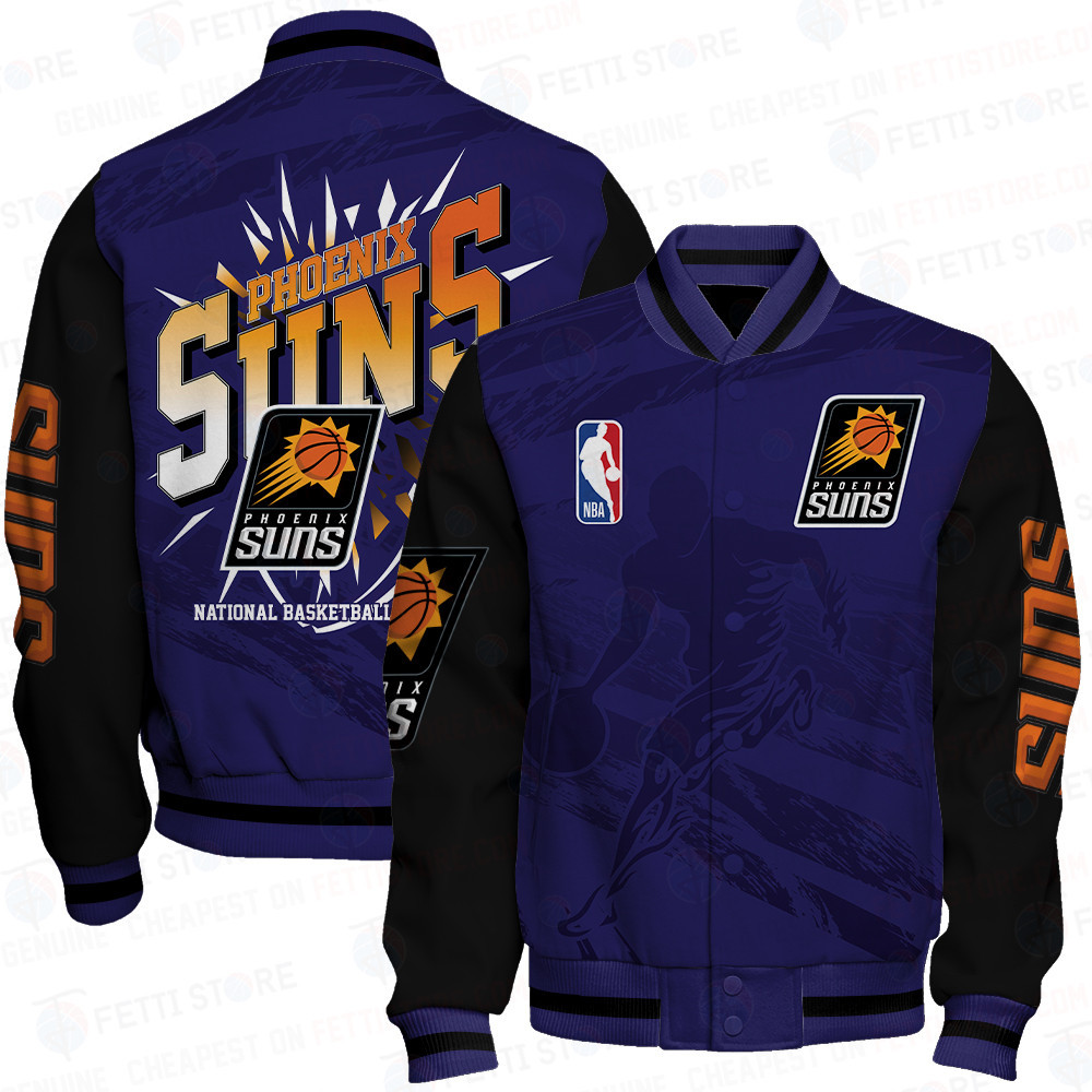 phoenix suns nba print baseball varsity jacket baseball jacket all over print sfat v27 7cz79