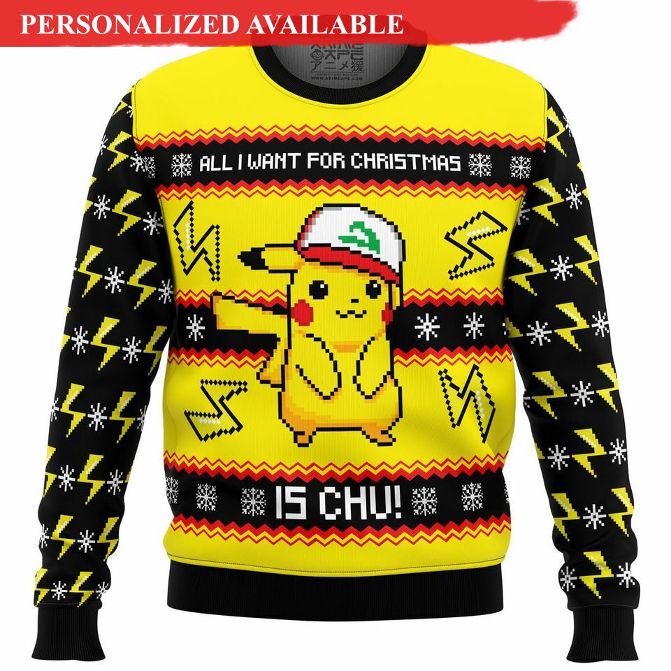 pika pkm ugly christmas sweater 3d sweater 2840