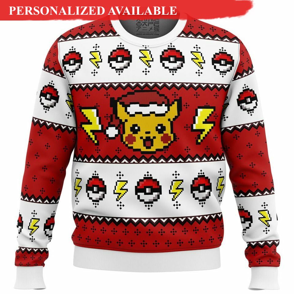 pika pkm ugly christmas sweater 3d sweater 5801