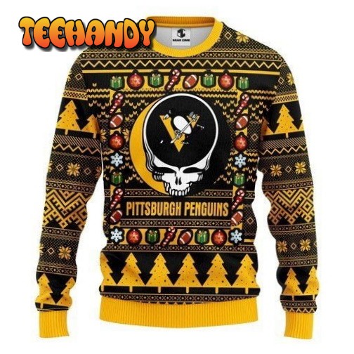 pittsburgh penguins grateful dead for unisex ugly christmas sweater mun6e