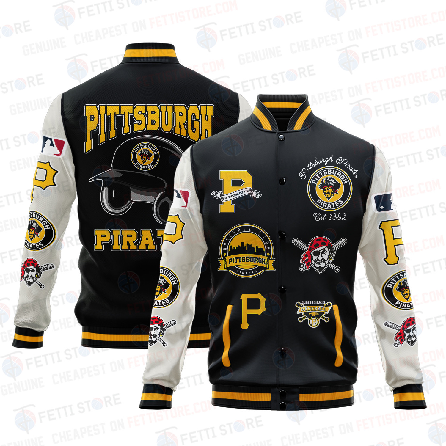 pittsburgh pirates mlb baseball varsity jacket baseball jacket all over print v2 zgekn