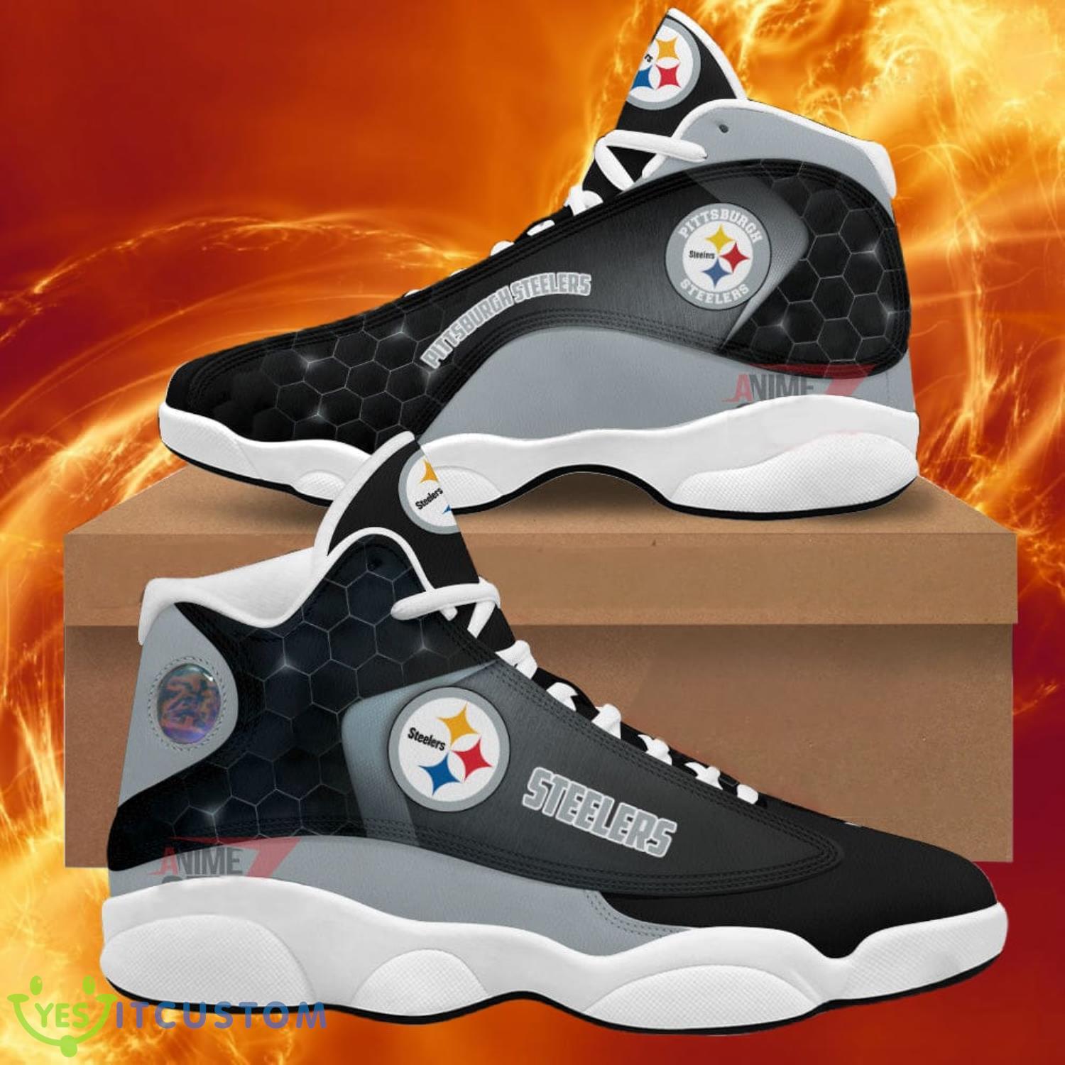 pittsburgh steelers air jordan 13 sneakers nfl custom sport shoes