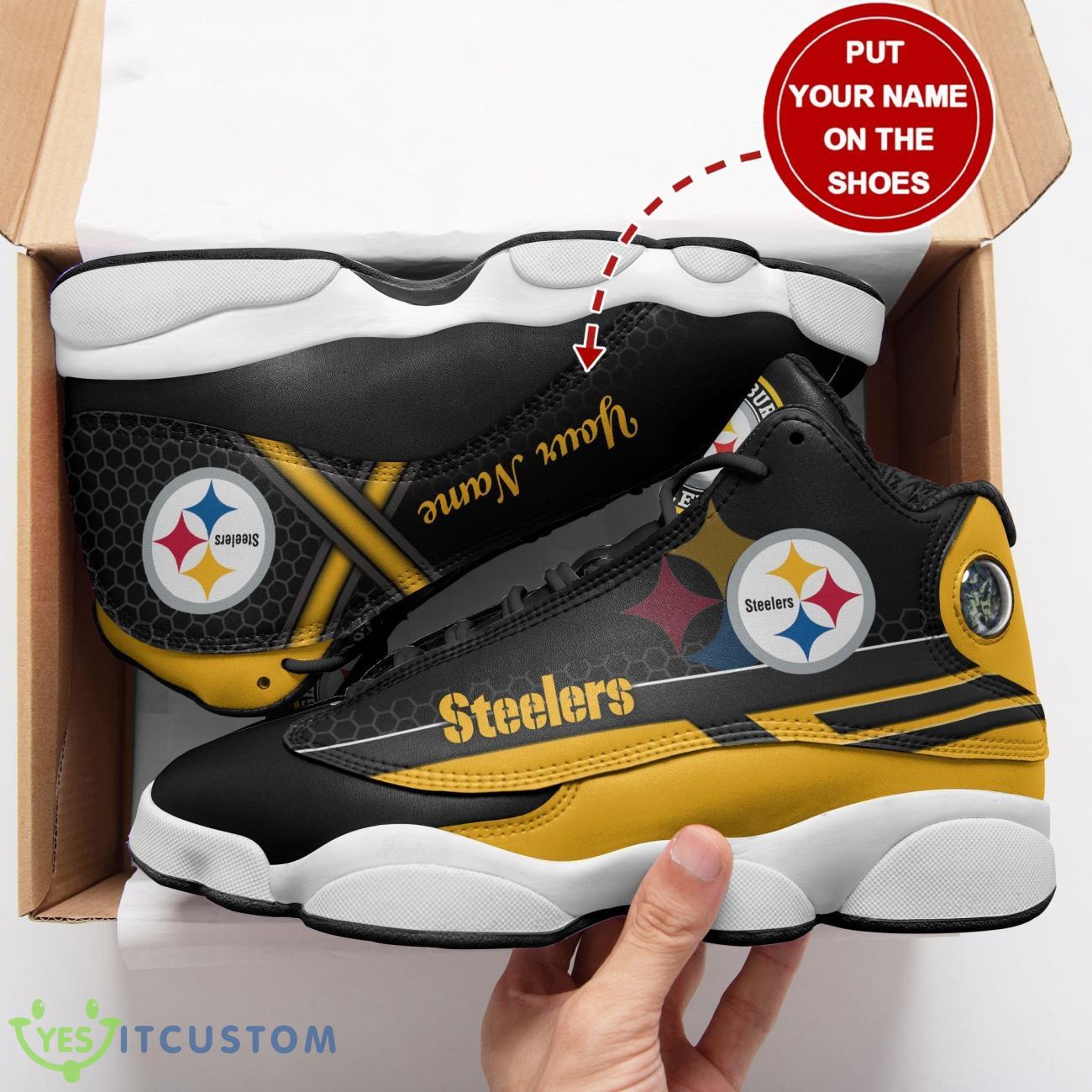 pittsburgh steelers custom name air jordan 13 sneakers sport running shoes for men and women