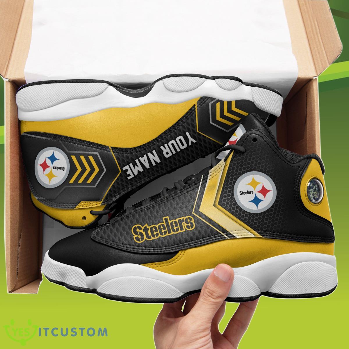 pittsburgh steelers custom name air jordan 13 sneakers unique gift for everyone