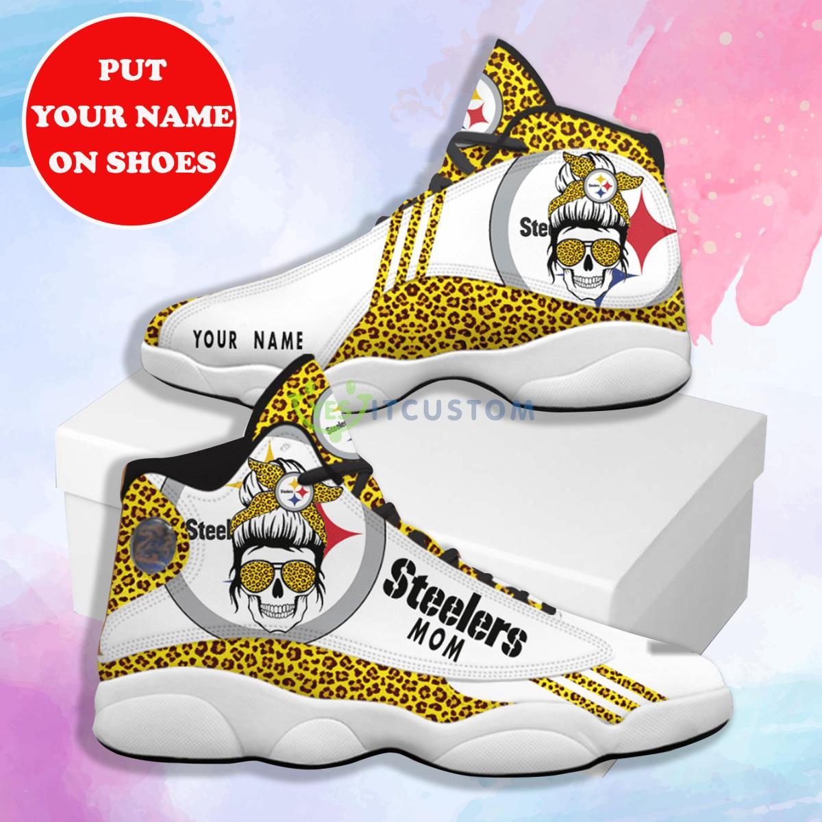 pittsburgh steelers football team air jordan 13 custom name shoes