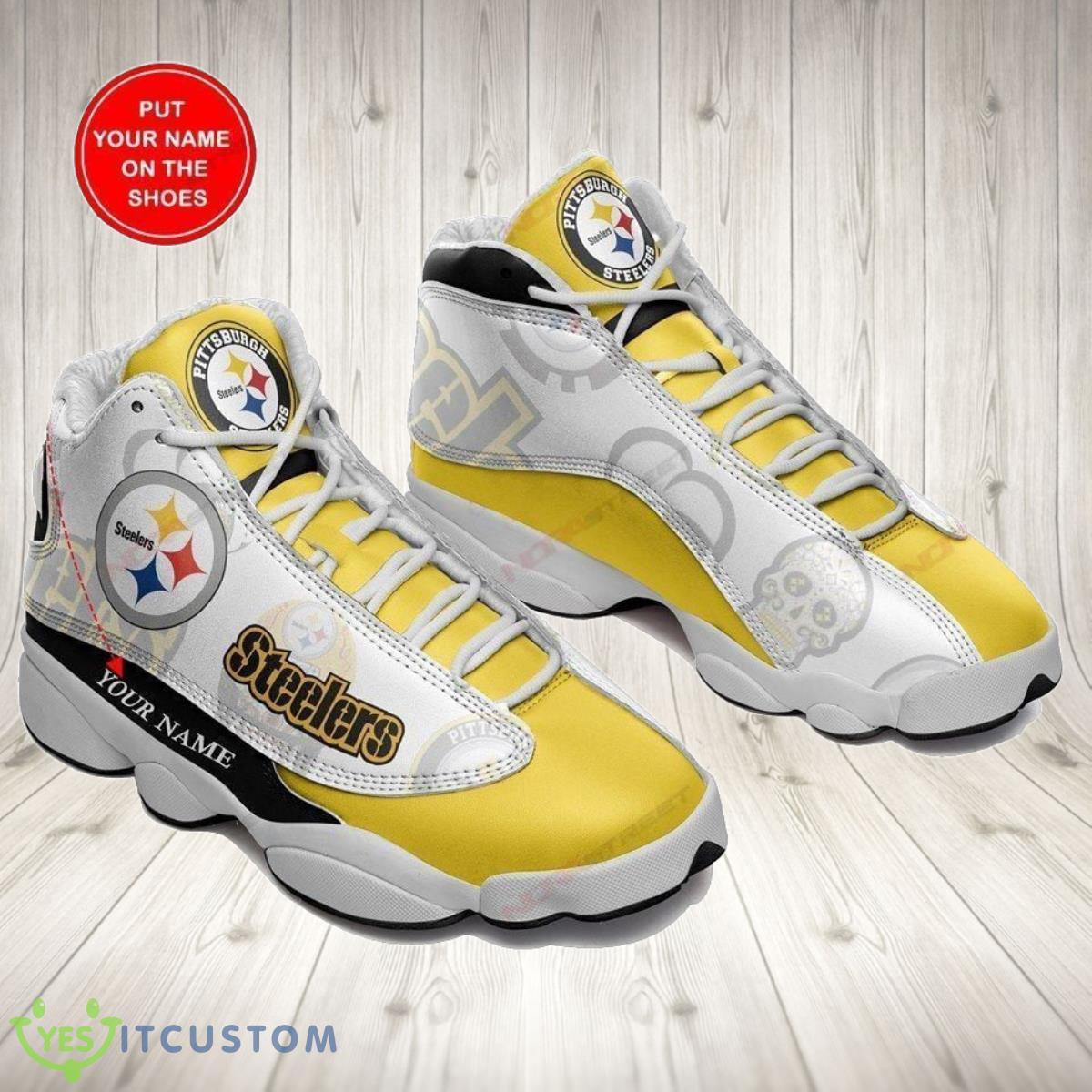 pittsburgh steelers football team air jordan 13 custom name sneakers best gift for fans