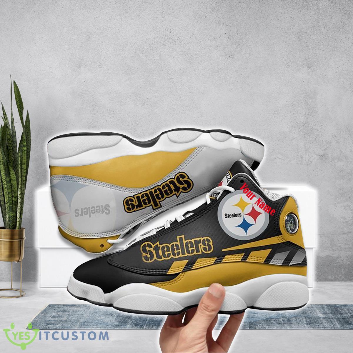 pittsburgh steelers football team custom name air jordan 13 running shoes best gift for men and women