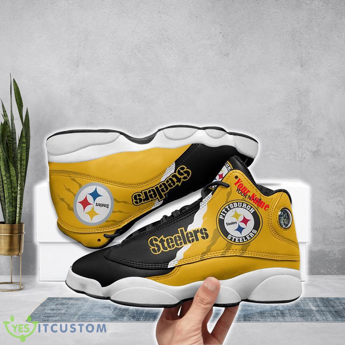 pittsburgh steelers football team custom name air jordan 13 running shoes best gift for sport fans