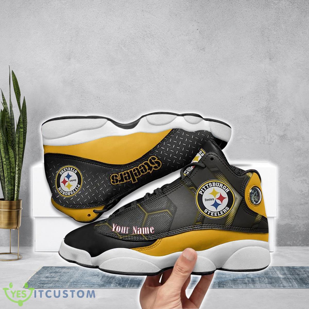 pittsburgh steelers football team custom name air jordan 13 running shoes best gift for true fans