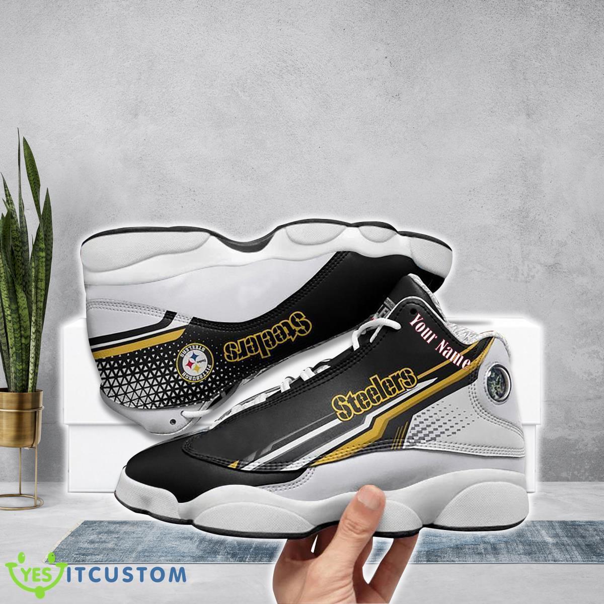 pittsburgh steelers football team custom name air jordan 13 running shoes gift for men women fans