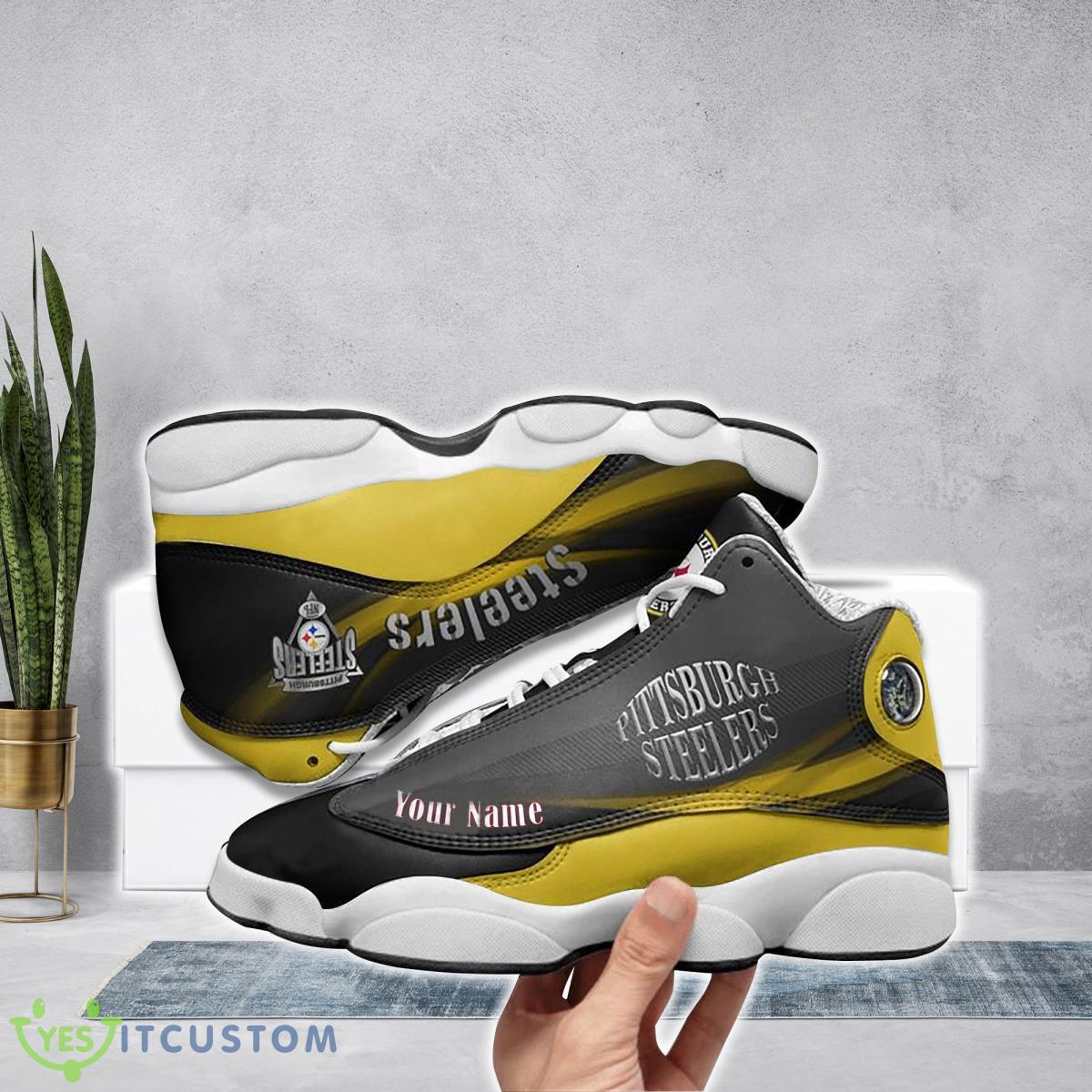 pittsburgh steelers football team custom name air jordan 13 running shoes gift for real fans