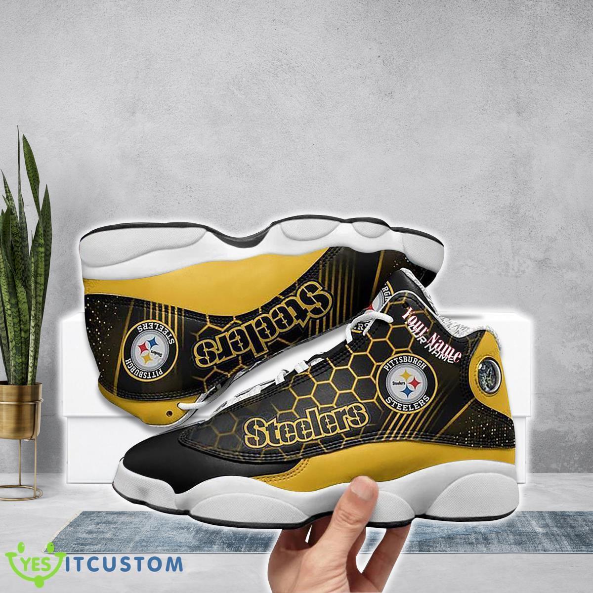 pittsburgh steelers football team custom name air jordan 13 running shoes gift for sport fans