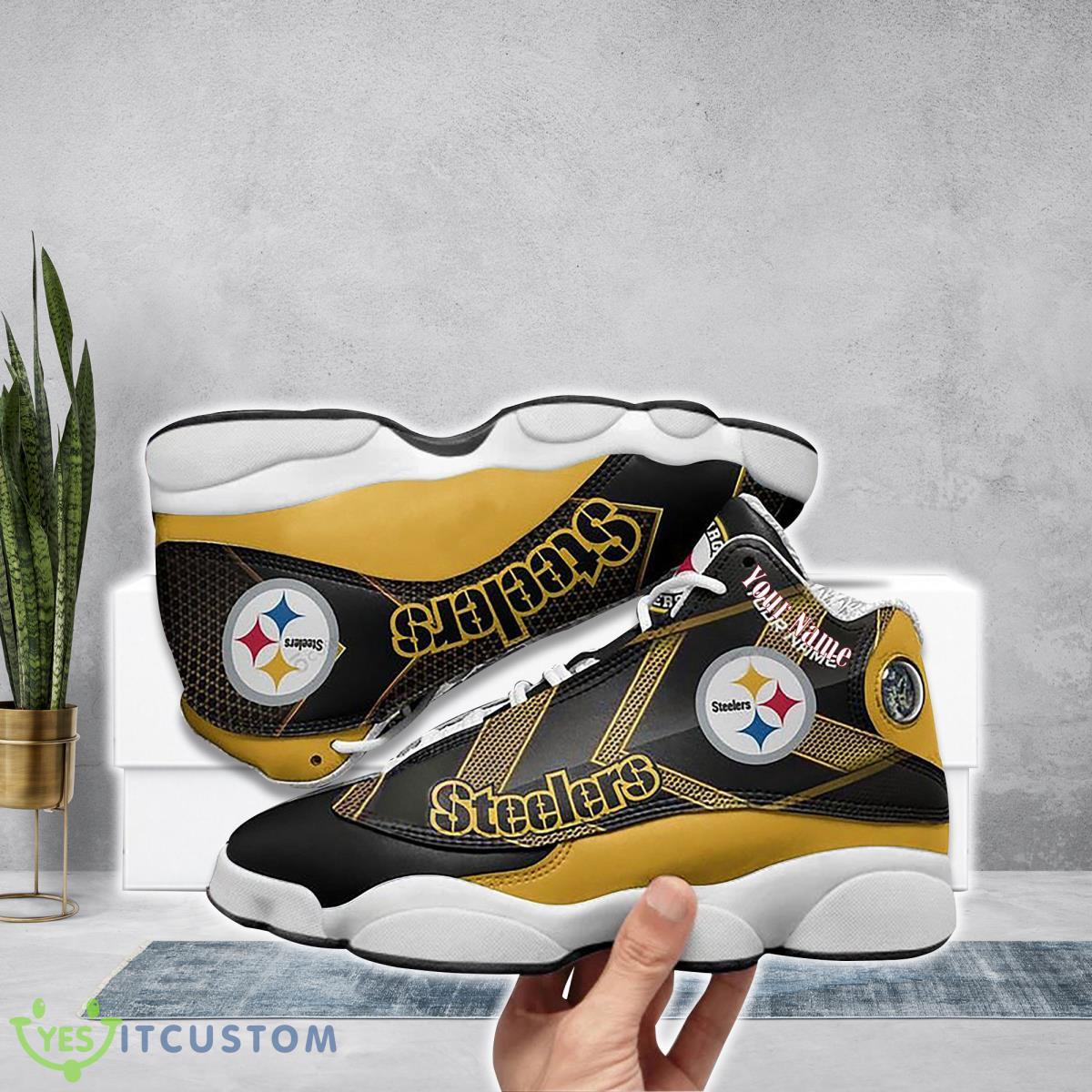 pittsburgh steelers football team custom name air jordan 13 running shoes great gift for men women fans