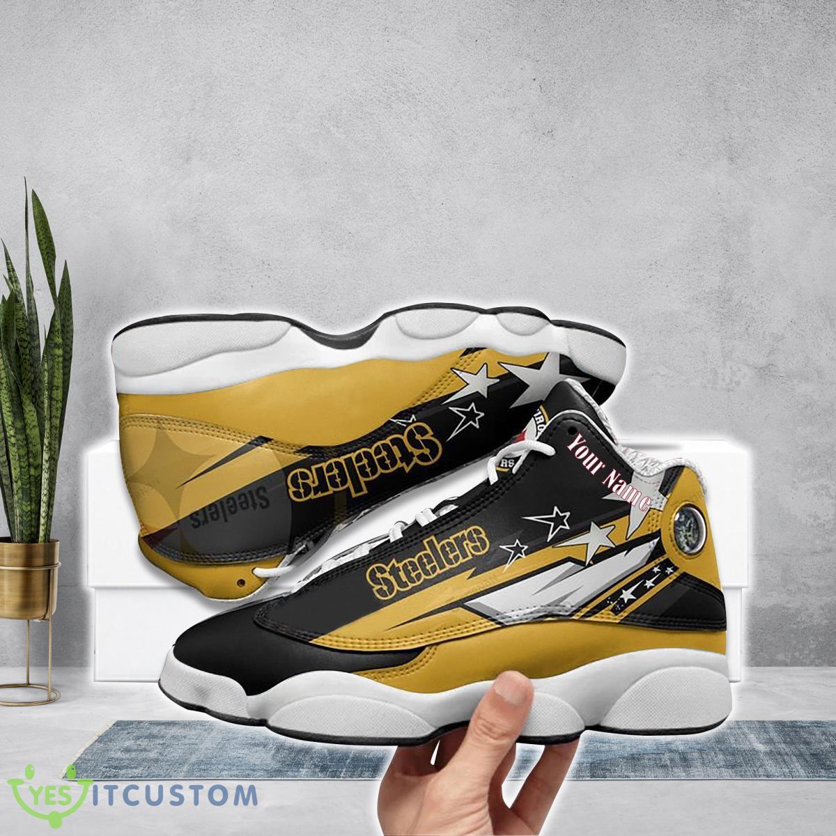 pittsburgh steelers football team custom name air jordan 13 running shoes great gift for men women