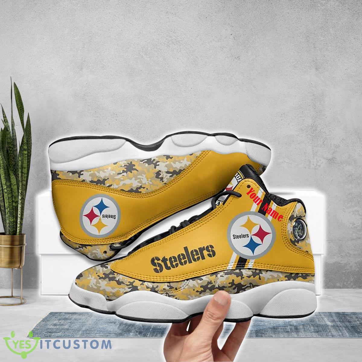 pittsburgh steelers football team custom name air jordan 13 running shoes impressive gift for fans