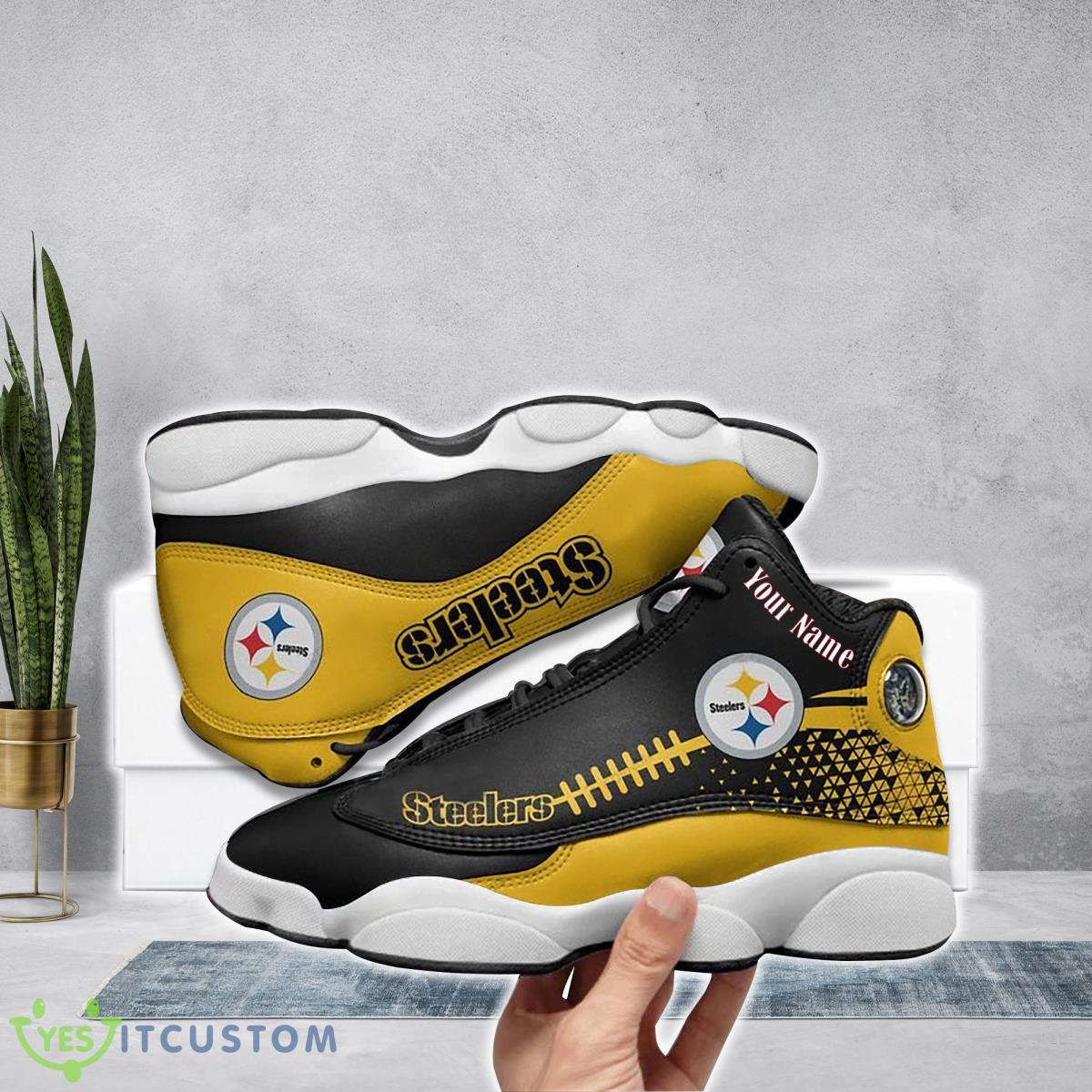 pittsburgh steelers football team custom name air jordan 13 running shoes impressive gift for true fans