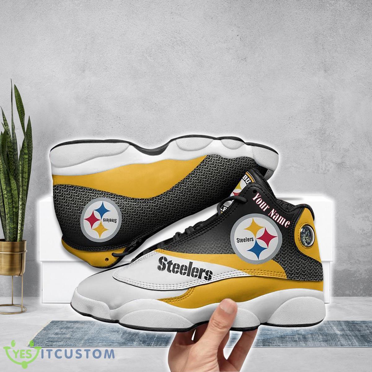 pittsburgh steelers football team custom name air jordan 13 running shoes special gift for men women fans