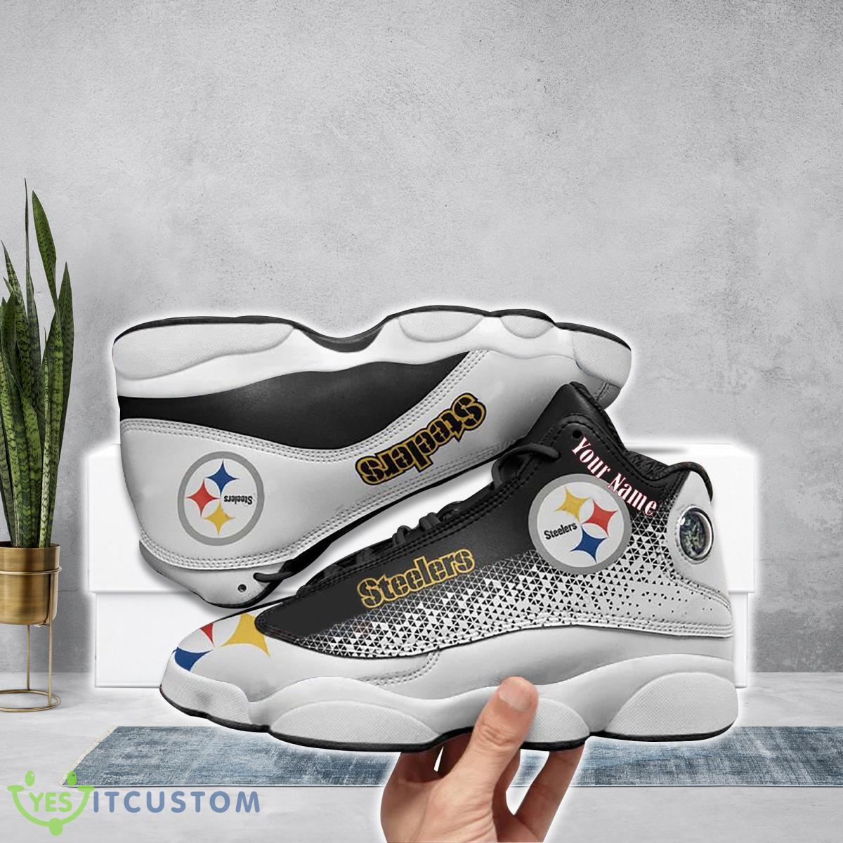 pittsburgh steelers football team custom name air jordan 13 running shoes special gift for men women