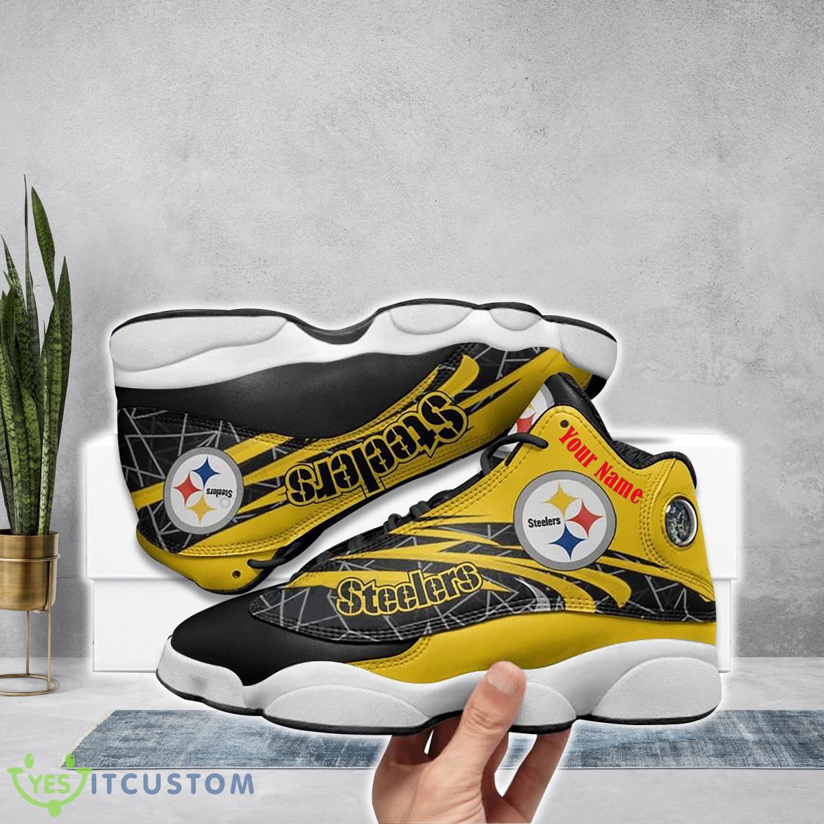 pittsburgh steelers football team custom name air jordan 13 running shoes special gift for real fans