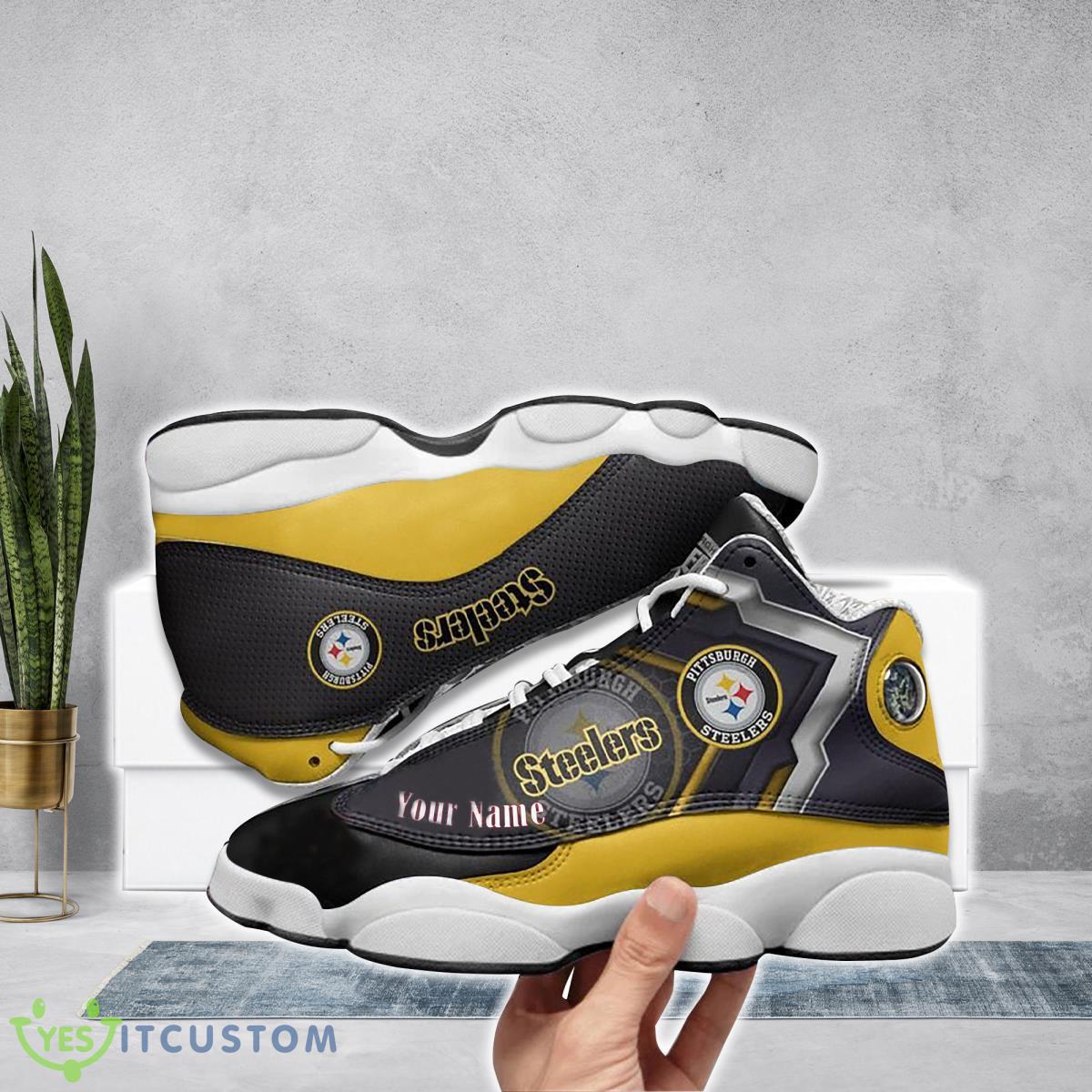 pittsburgh steelers football team custom name air jordan 13 running shoes special gift for true fans