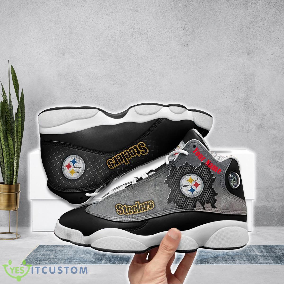 pittsburgh steelers football team custom name air jordan 13 running shoes style gift for fans