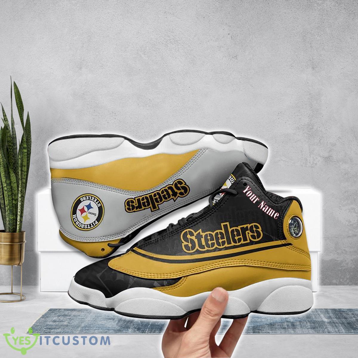 pittsburgh steelers football team custom name air jordan 13 running shoes style gift for men women fans