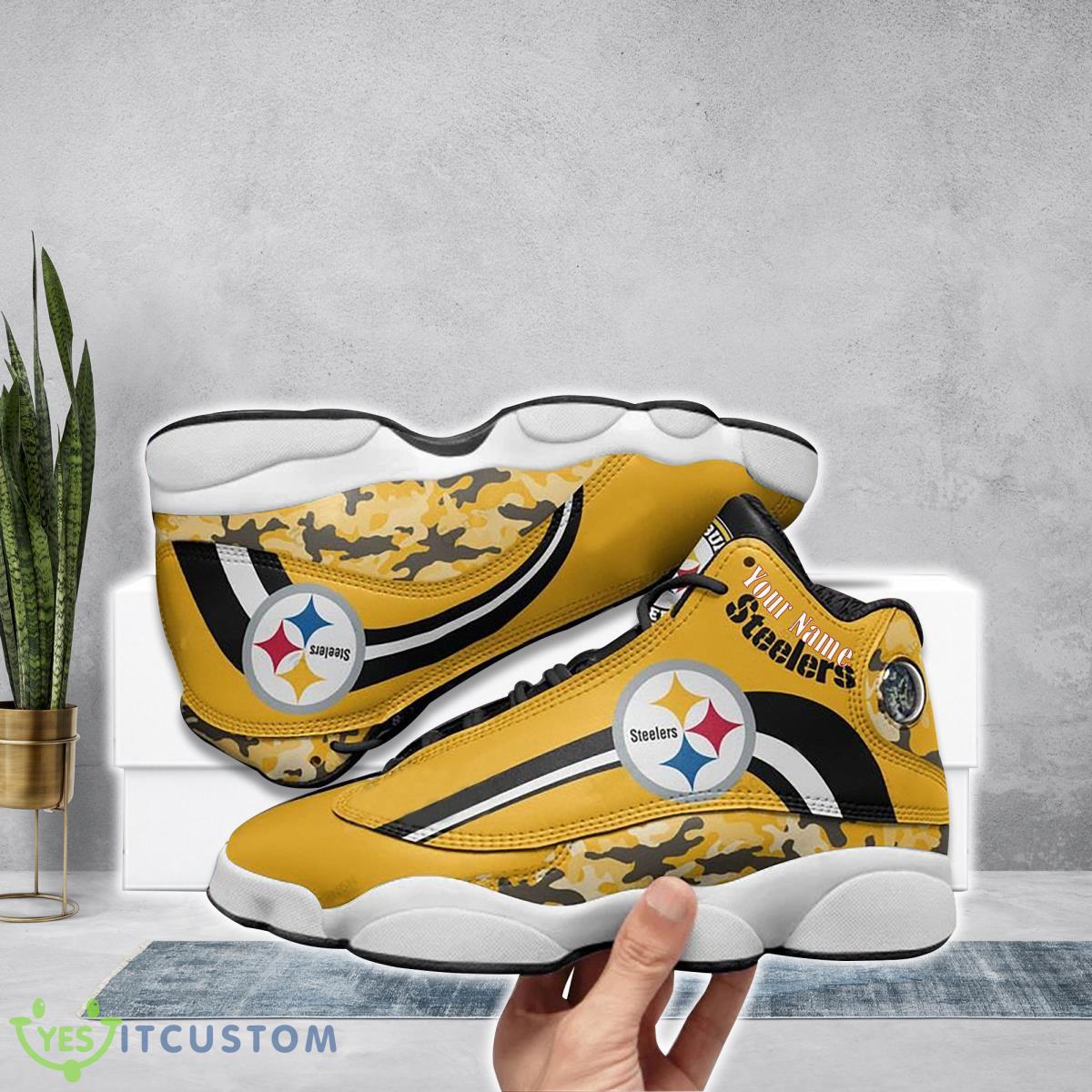 pittsburgh steelers football team custom name air jordan 13 running shoes style gift for men women