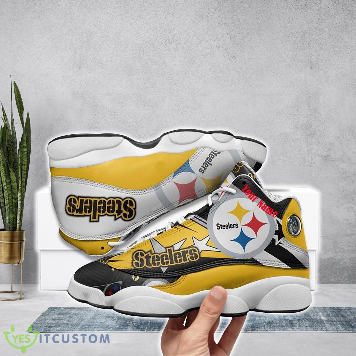 pittsburgh steelers football team custom name air jordan 13 running shoes style gift for real fans