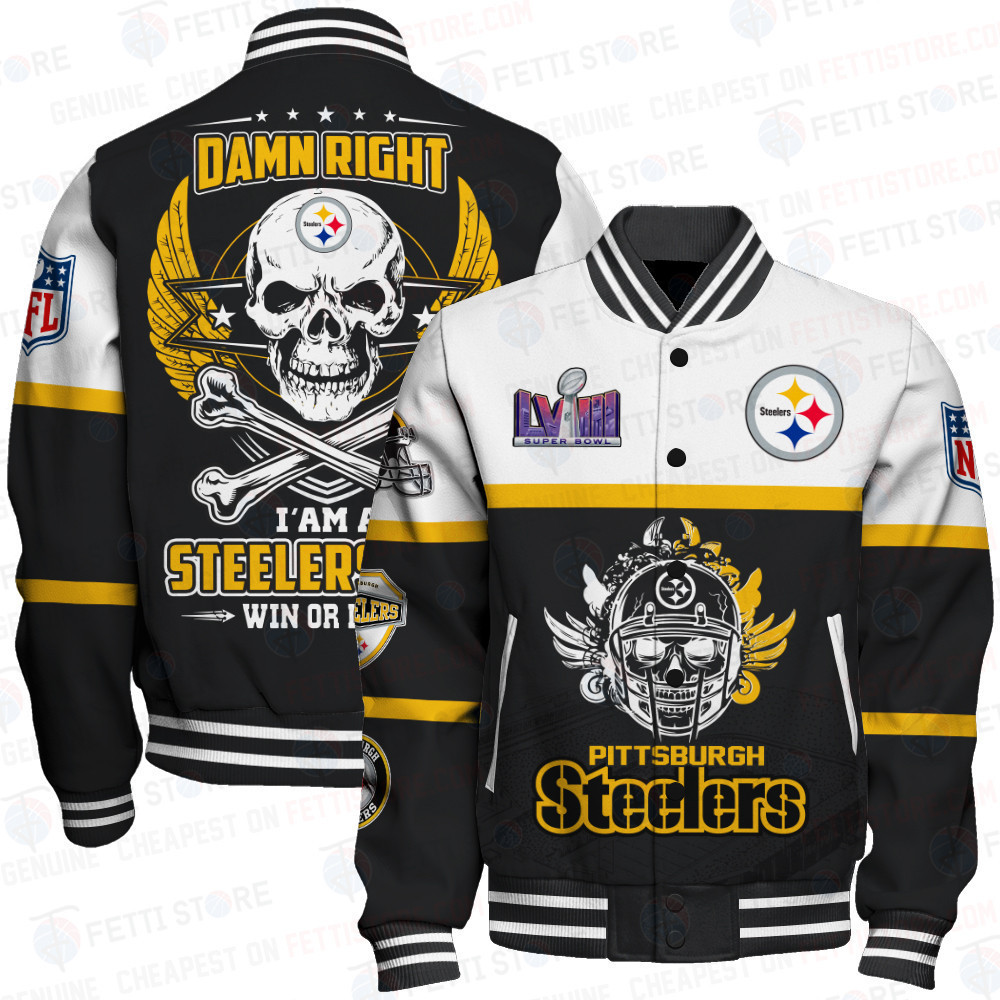 pittsburgh steelers nfl baseball varsity jacket baseball jacket all over print stm v4 0mah0