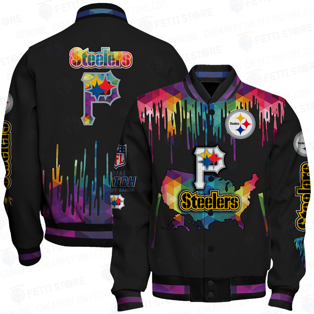 pittsburgh steelers nfl baseball varsity jacket baseball jacket all over print v3 rirvo