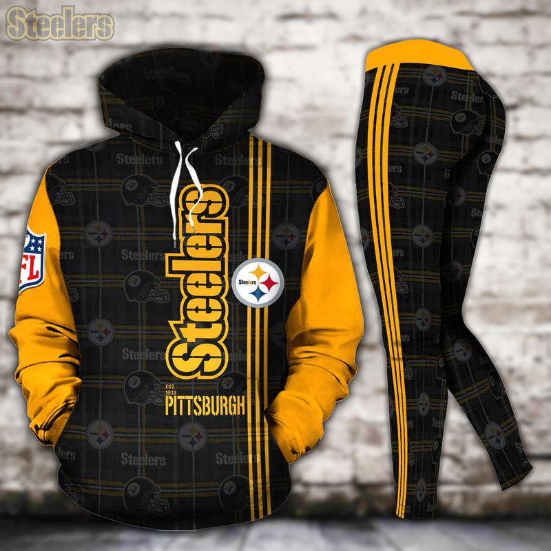 pittsburgh steelers nfl hoodie leggings sport clothing clothes outfit for women 94 hcstehzic