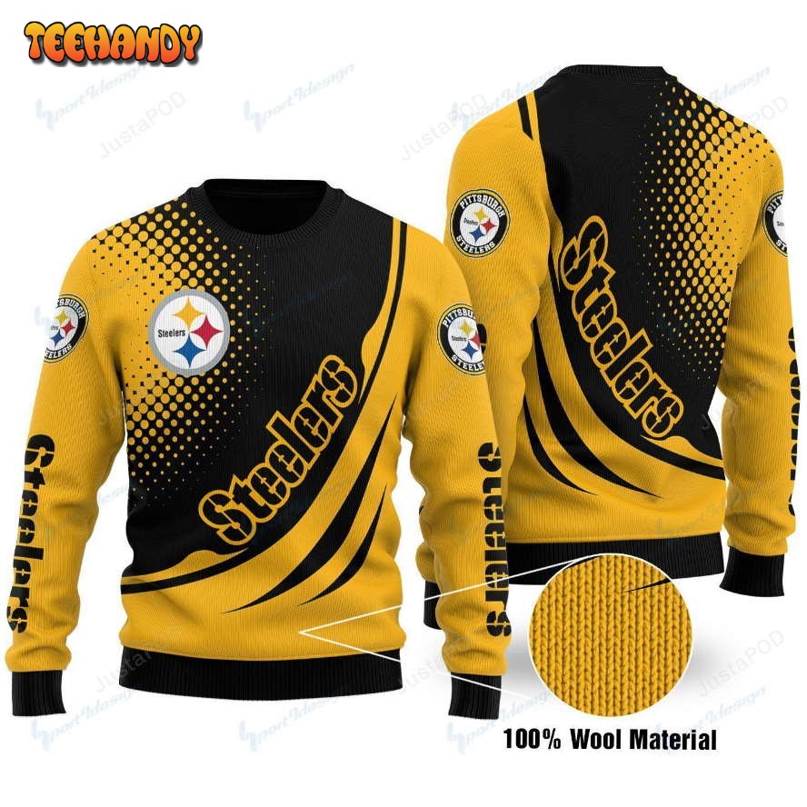 pittsburgh steelers ugly christmas sweater all over print sweatshirt kdi3v