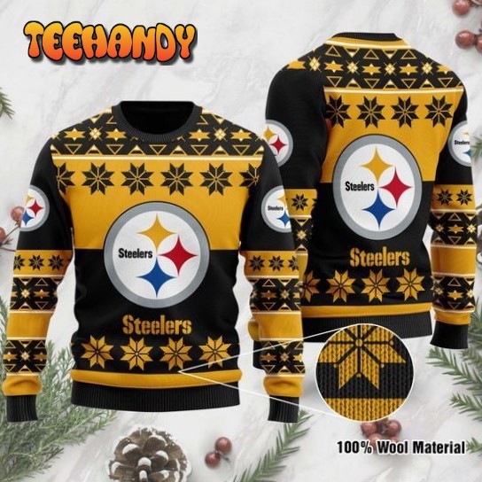 pittsburgh steelers wool christmas for fans ugly christmas sweater jdk0p