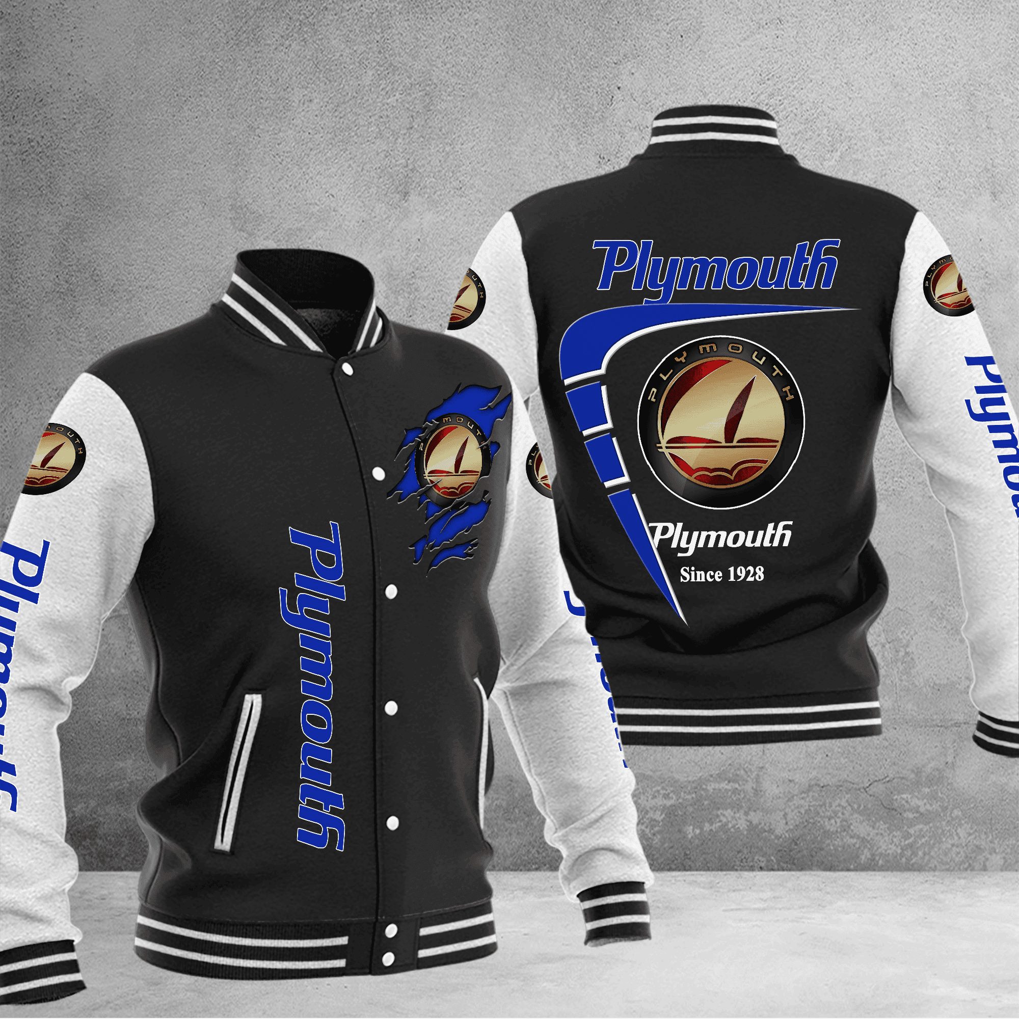 plymouth baseball varsity jacket baseball jacket all over print yfxds