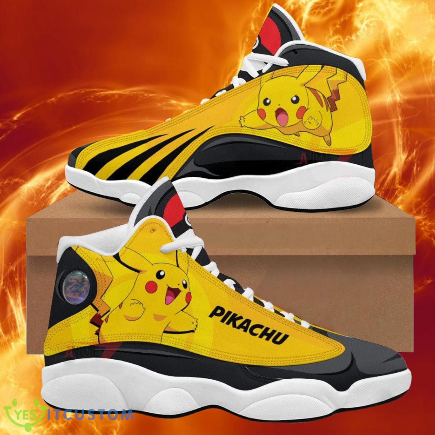 pokemon pikachu air jordan 13 sneakers anime shoes gift for fans