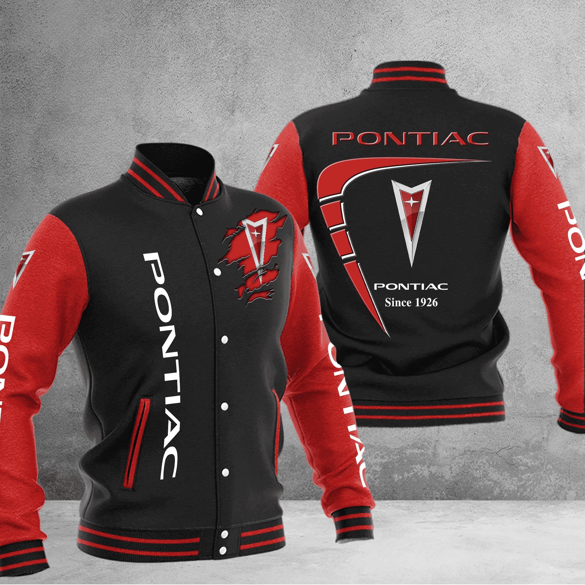 pontiac baseball varsity jacket baseball jacket all over print hpgk3