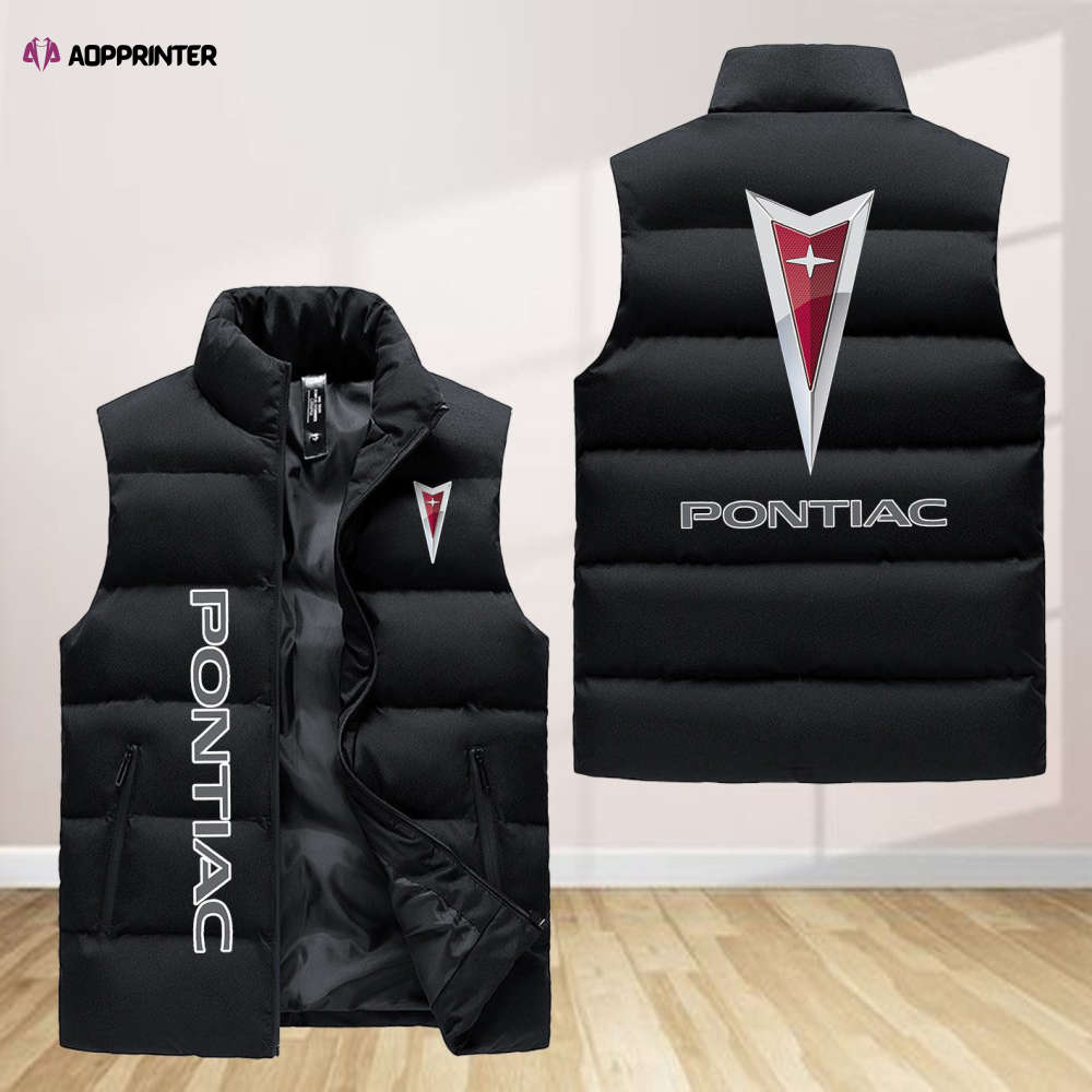 pontiac sleeveless puffer jacket custom for fans spj0151